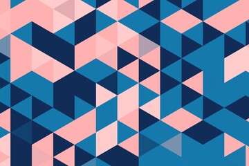 Triangular pixelated texture in purple and blue with a harmonious geometric design. Abstract digital background concept