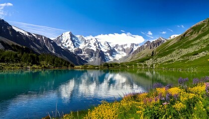 Fototapeta premium lake in the mountains