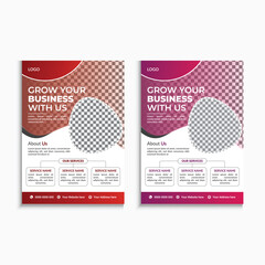 Business flyer template design for company corporate poster