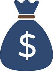 달러 동전 주머니 벡터 일러스트