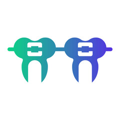 braces Gradient icon