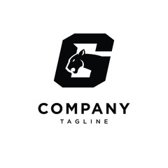 Letter G Panther Logo Icon Vector