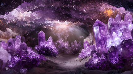 captivating enchanting crystalline cavern