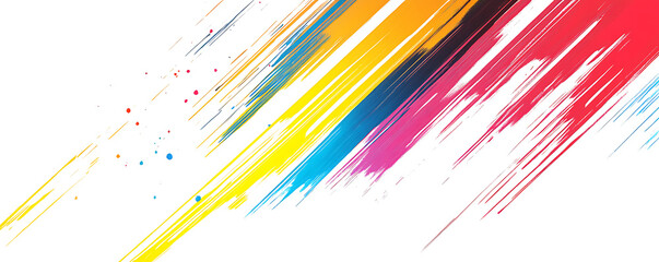 Vibrant splash of colors creating an abstract artistic background for design projects.