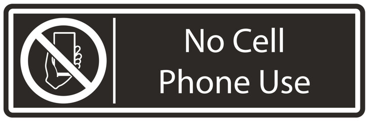 Obraz premium No cellular phone allowed sign no cell phone use