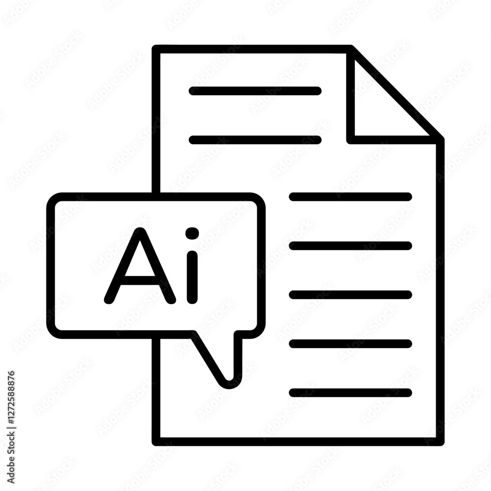 Poster generative ai report icon