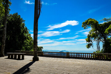 Rio de Janeiro, RJ, Brazil, 02/12/2025 - Sugar Loaf and Corcovado Mountains viewed from Mesa do Imperador, Emperor's Table, inside Tijuca Forest National Park
