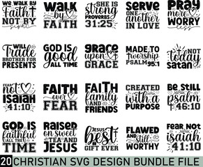 Christian Svg Bundle, Retro Jesus Easter Pray Faith Bible, Religious svg, Scripture svg, Bible Verse svg, Blessed svg, Jesus Svg, God Svg, Faith svg, Boho Elegant Christian Svg Png Bundle,