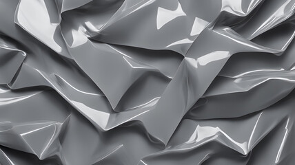 Obraz premium Processed collage of gray plastic cellophane surface texture. Background for banner, backdrop