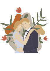 wedding potrait with boho style 