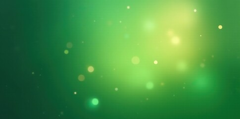 Obraz premium Soft focus green background with sparkling stars in sky blue and golden accents, gentle glow, peaceful, sparkling stars