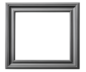 Gray beveled picture frame