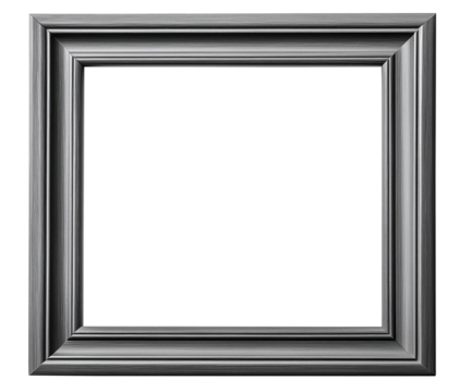 Gray beveled picture frame