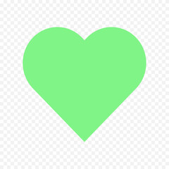 Hand drawn heart on white background. Valentines Day vector elements heart shapes love