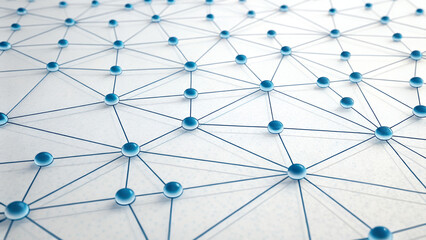 Azure Nexus: Interconnected Nodes in a Seamless Network.