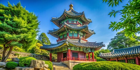 Obraz premium Serene Stone Pagoda at Haedong Yonggungsa Temple, Busan, South Korea