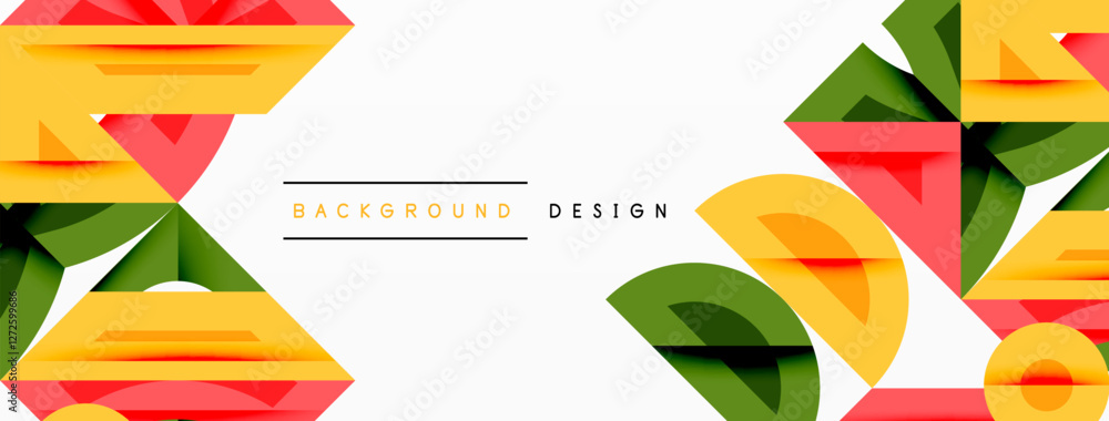 Poster abstract geometric background shapes forming a modern, symmetrical pattern. bold contrast, smooth gr