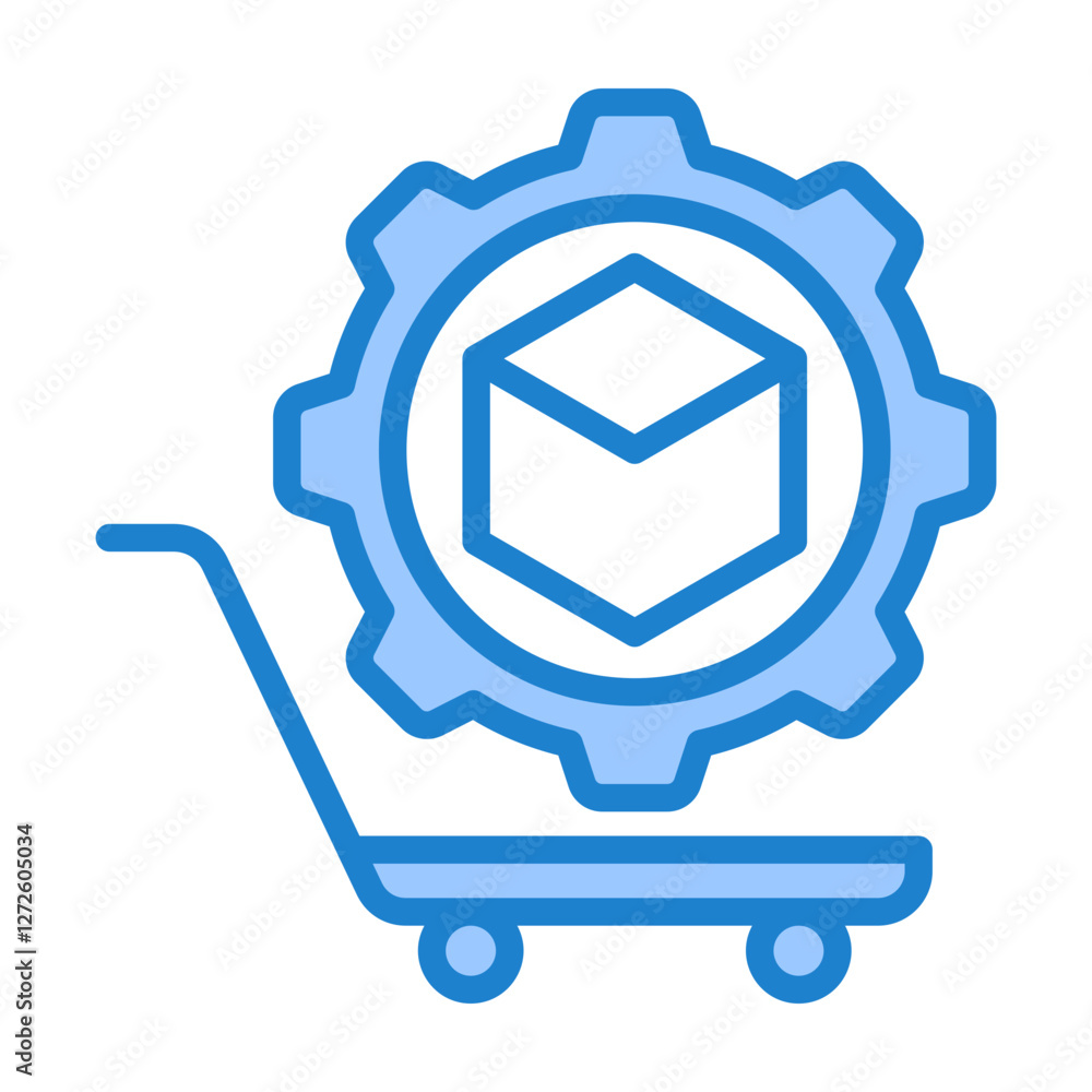 Canvas Prints Supply Chain Icon