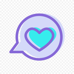 Hand drawn heart on white background. Valentines Day vector elements heart shapes love