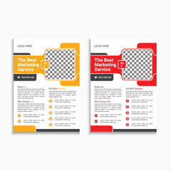 Obraz premium Business flyer template design for company corporate poster