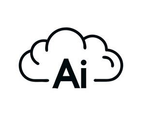 Ai cloud icon