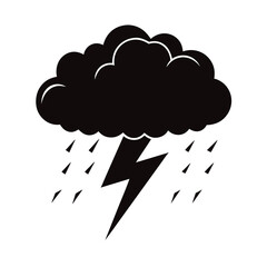 cloud and rain vector illustration