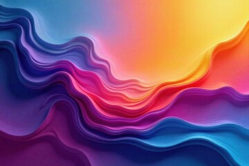 Abstract Colorful Waves A Vibrant Swirl of Hues and Undulating Forms
