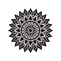 snowflake on white vector illustration