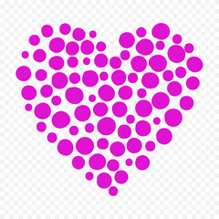 Hand drawn heart on white background. Valentines Day vector elements heart shapes love