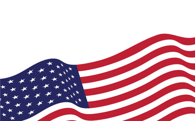 Flag American vector icon illustration design template