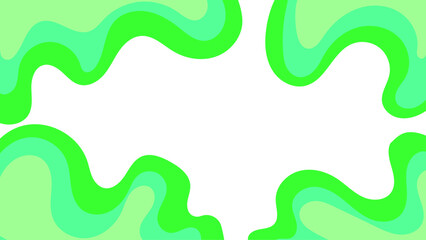 Abstract background with overlay green wave 