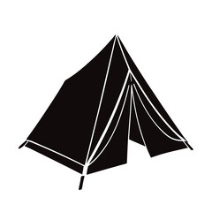 set of camping tent icon vector illustration