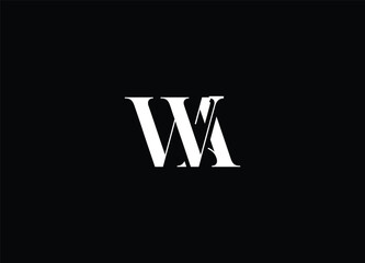WA initial logo design and creative logo design