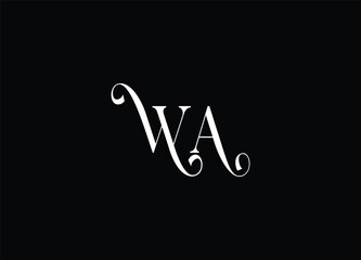 WA initial logo design and creative logo design