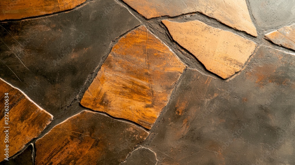 Poster abstract brown grey stone texture background irregular shapes rustic design element