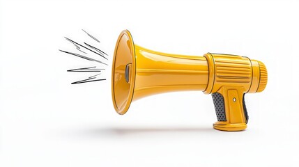 Yellow Megaphone Announcement  Loudspeaker  Public Address  Marketing  Communication  Prom
