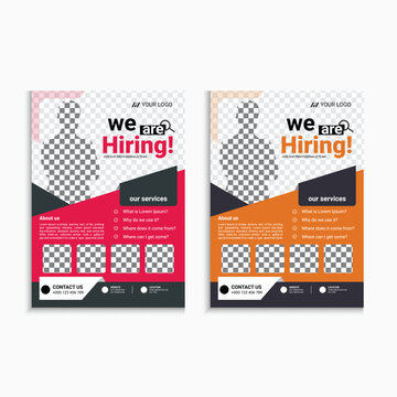 Hiring Flyer design, one pager for people hiring 