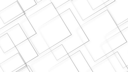 3D white geometric abstract background overlap layer on bright, Abstract geometric background with isometric vector blocks, polygon shape pattern