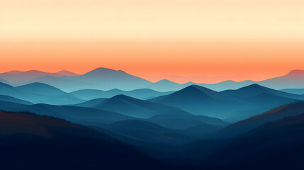 Obraz premium view of soft gradients blending seamlessly