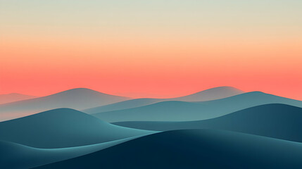 Naklejka premium view of soft gradients blending seamlessly