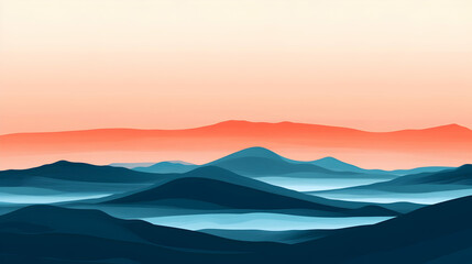 view of soft gradients blending seamlessly