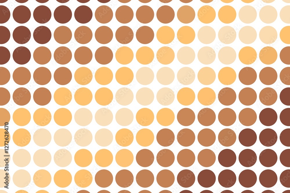 Poster rustic brown vintage hexagonal dot pattern with a textured aged effect. classic geometric background