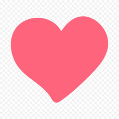 Hand drawn heart on white background. Valentines Day vector elements heart shapes love