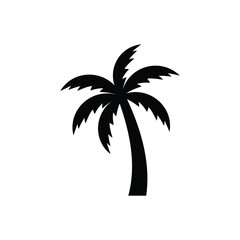 Palm tree summer logo template vector illustration