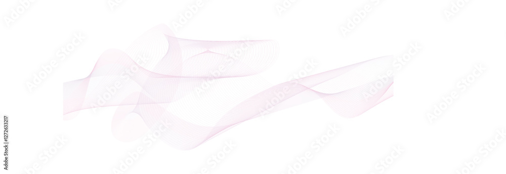 Poster abstract curved wave with lines created using the blend tool. vector illustration isolated on transp