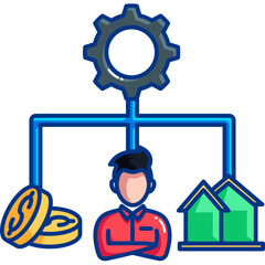 Resource Allocation Icon