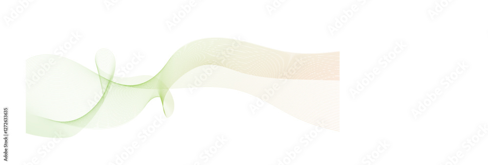 Poster abstract wave element for design. monochrome stylized line art wave element for design. vector illus