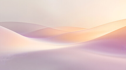 Fototapeta premium Soft Pastel Desert Landscape with Gentle Curves