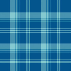 Summer blue plaid stripes gingham seamless pattern. Vector illustraion for background textile design.