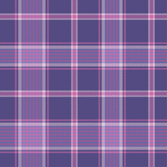 Violet purple tartan plaid pattern. Seamless tartan pattern.Vector illustraion for background textile.